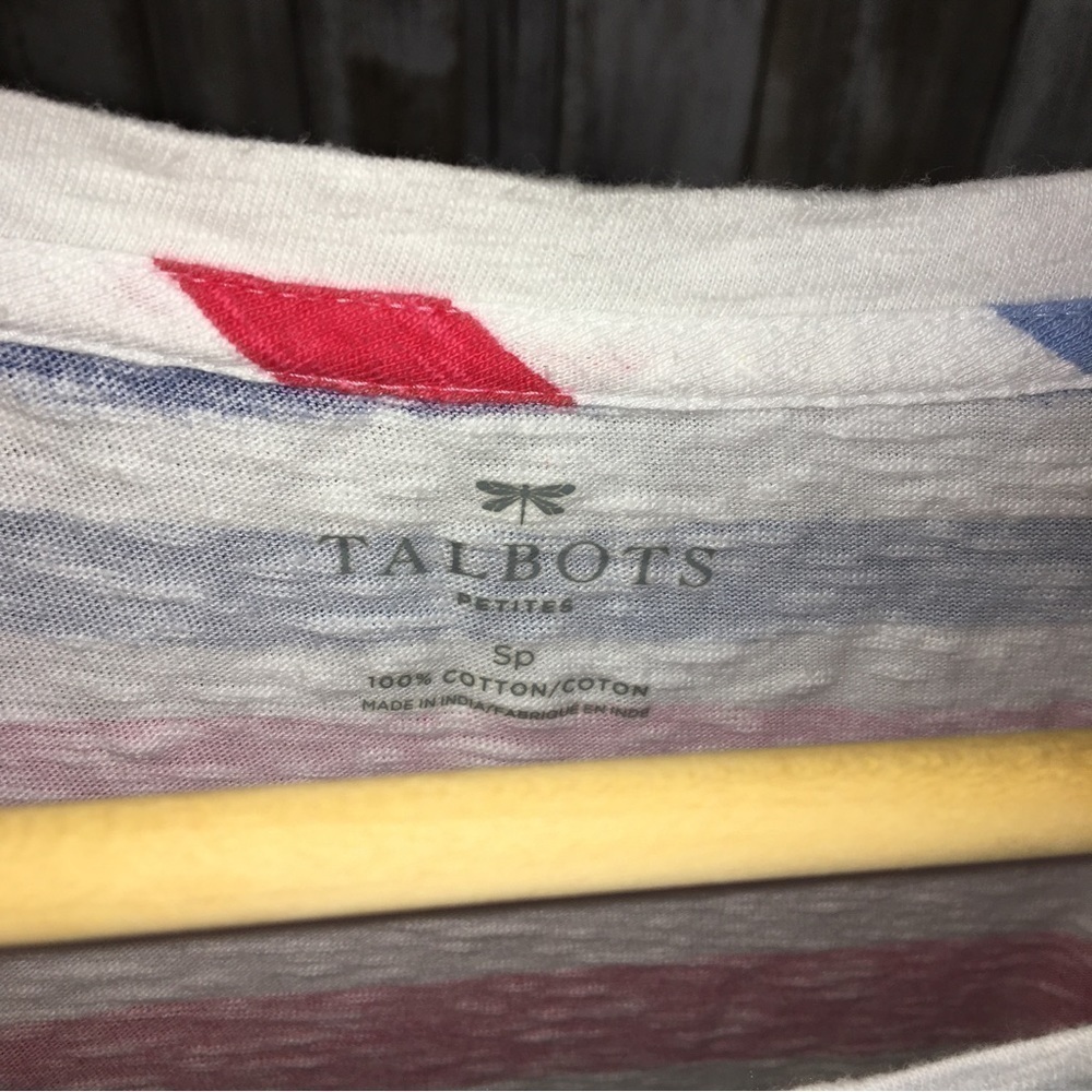 Talbots Striped Sequin Tee - Picture 4 of 4